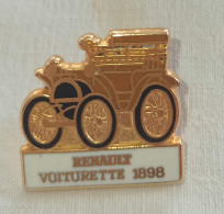 Delcampe - PINS PIN RENAULT Voiturette 1898 Automobile Voiture - Renault