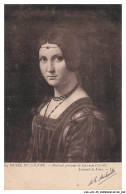 Delcampe - CAR-AFCP5-0257-MUSEE - Musée Du Louvre - Portrait Présumé De Lucrezia Crivelli - Léonard De Vinci - Musées