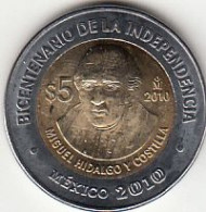 Delcampe - Mexico, (644), 5 Pesos Bimetálica De 2010, KM#908, UNC - Mexique