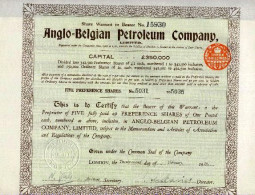 Delcampe - ANGLO - BELGIAN PETROLEUM COMPANY - Pétrole