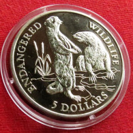 Delcampe - Cook Islands 5 $ 1991 Otter W ºº - Cook