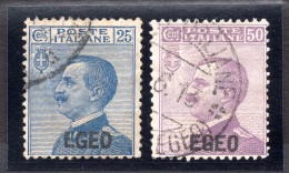 Delcampe - Egeo - Michetti N. 1/2 Serie Usata - Egée