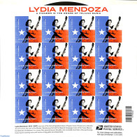 Delcampe - United States Of America 2013 Lydia Mendoza M/s S-a, Mint NH, Performance Art - Music - Nuovi