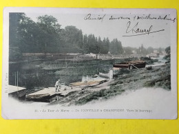 Delcampe - CPA - DEPT. 52 - HAUTE MARNE - DE JOINVILLE A CHAMPIGNY VERS LE BARRAGE - LE TOUR DE MARNE - Joinville