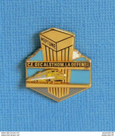 Delcampe - 1 PIN'S //  **  TGV (Mobile) / C.E. GEC. ALSTHOM / NEPTUNE LA DEFENSE ** . (Arthus Bertrand Paris) - TGV