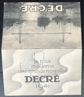 Delcampe - CALENDRIER PETIT FORMAT / LE PLUS MODERNE DES GRANDS MAGASINS DECRE 1941 NANTES /  9,5 X 5,9 Cm - Formato Piccolo : 1941-60