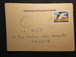 Delcampe - U.27  CONGO  BELLE LETTRE     COVER .1984 BRAZZAVILLE A MARSEILLE FRANCE + + DISPERSION COLLECTION + + + - Gebraucht