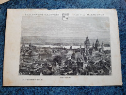 Delcampe - AFFICHE - GRAVURE -   MAYENCE - Plakate