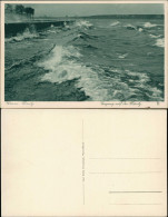 Delcampe - Ansichtskarte Waren (Müritz) Seegang Auf Der Müritz 1939 - Waren (Mueritz)