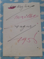 Delcampe - CARTE 1956 ECRITE DESSINEE ET SIGNEE PAR LEO MAILLET PEINTRE EXPRESSIONNISTE - Pittori E Scultori