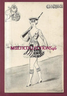 Delcampe - 020226B - WW1 1914 18 ENGLAND Illustrateur English Woman Military Kilt Fusil  écossaise - PUB PETROLE HAHN Cheveux - Heimat