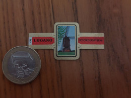 Delcampe - Bague De Cigare LUGANO - NOORDERWIJK - N°4" (moulin, Molens) - Bagues De Cigares