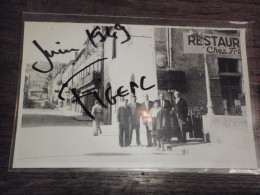 Delcampe - CARTE PHOTO 46 FIGEAC  RESTAURANT BAINS DOUCHE... 1949 - Figeac