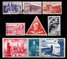 Delcampe - Monaco - 1947 - Centenaire Du Timbre Américain - PA 19 à 27   - Oblit - Used - Aéreo