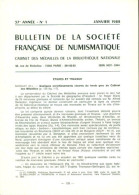 Delcampe - Bulletin De La Société Française De Numismatique. Cabinet Des Médailles De La Bibliothèque Nationale No 1 - Libros & Software