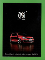 Delcampe - ESPAGNE . ESPAÑA . " GOLF GTI " . ESTE CODIGO LO SABE TODO SOBRE EL NUEVO GOLF GTI . VOLKSWAGEN - Réf. N°40446 - - PKW