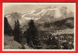 Delcampe - QGG-09 Ormont-Dessous Chalets De Conches Et Grand Muveran, Vue Prise Des Lagots. Circulé 1928 Perrochet-Matile 10345 - Ormont-Dessous