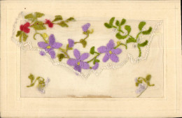 Delcampe - CPA Fantaisie Tissee - Bestickt
