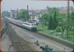 Delcampe - PORTUGAL - Advertising Pocket Calendar-1989 -Theme: Trains - German Locomotives - Mod 110 De 1968 - Kleinformat : 1981-90