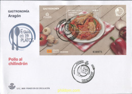 Delcampe - 777300 MNH ESPAÑA 2025 GASTRONOMíA: ESPAñA EN 19 PLATOS. ARAGóN. POLLO AL CHILINDRóN. - Ungebraucht