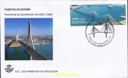 Delcampe - 777330 MNH ESPAÑA 2025 PUENTES DE ESPAñA. PUENTE DE LA CONSTITUCIóN DE 1812. CáDIZ. - Ungebraucht