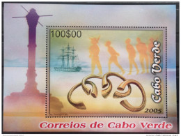 Delcampe - Cabo Verde 2006 - Patrimonio Subaquatico Underwater Sous-marin Culture Giant Stamps Bloc Sheet Block MNH** - Cap Vert