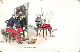 Delcampe - CPA Militaria L'eleve De Bonnat - Humor