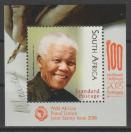 Delcampe - South Africa Südafrika Afrique Sud 2018 Mi. ? S/S Joint Issue PAN African Postal Union Nelson Mandela Madiba 100 Years - Blocks & Kleinbögen