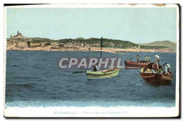 Delcampe - CPA Marseille Vue Prise Du Chateau D'If - Château D'If, Frioul, Iles ...