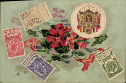 Delcampe - CPA Belgique Lion - Briefmarken (Abbildungen)