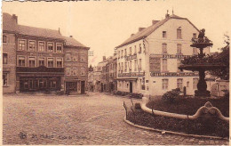 Delcampe - SAINT HUBERT -  Place De L'abbaye - Hotel Du Chemin De Fer - Saint-Hubert