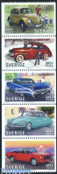 Delcampe - Sweden 2009 Classic Cars 5v (VW,Citroen,Ford,Volvo,Cadillac), Mint NH, Transport - Automobiles - Neufs