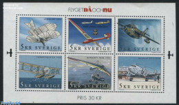 Delcampe - Sweden 2001 Aeroplanes S/s, Mint NH, Sport - Transport - Gliding - Aircraft & Aviation - Neufs