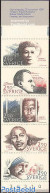 Delcampe - Sweden 1986 Nobel Prize Winners 5v In Booklet, Mint NH, History - Religion - Nobel Prize Winners - Religion - Stamp Bo.. - Neufs