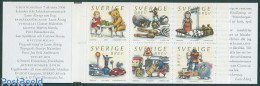 Delcampe - Sweden 2000 Toys 6v In Booklet, Mint NH, Transport - Various - Stamp Booklets - Automobiles - Railways - Police - Tedd.. - Neufs