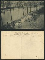 Delcampe - PARIS FLOOD 1910 Old Postcard Porte De La Gare Forification Railway Station Door - Katastrophen
