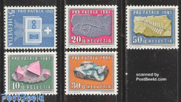 Delcampe - Switzerland 1961 Pro Patria 5v, Mint NH, History - Geology - Ungebraucht