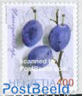 Delcampe - Switzerland 2006 Definitive, Fruits 1v S-a (Hauszwetschge), Mint NH, Nature - Fruit - Ungebraucht