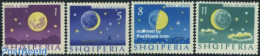 Delcampe - Albania 1964 Moon Phases 4v, Mint NH, Science - Astronomy - Astrologie