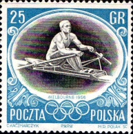 Delcampe - Pologne Poste N* Yv: 873 Mi:986 Aviron (sans Gomme) - Canottaggio