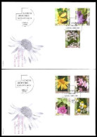 Delcampe - Suisse Poste Obl Yv:1745/1751 Plantes Medicinales Bern 6.3.2003 Fdc 2 Env - Gebraucht