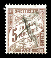 Delcampe - N°27, 5f Marron. TB (signé Scheller)  Qualité: Oblitéré  Cote: 475 Euros - 1859-1959 Usati