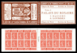 Delcampe - ** N°199-C3, Série LOURDES A, GROTTES DES SARRAZIN Et PALAIS DU ROSAIRE.. SUPERBE. R.R. (certificat)  Qualité: ** - Anciens : 1906-1965