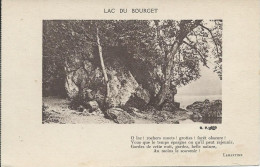 Delcampe - Lac Du Bourget (73) - Vers De LAMARTINE "O Lac! Rochers Muets! ..." - Le Bourget Du Lac