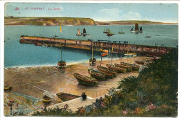 Delcampe - FINISTÈRE * CP Couleur Voyagé 1936 * MORGAT La Jetée ( Bateaux ) Editeur CAP - Morgat