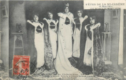 Delcampe - DBL.-ref-A559- Allier - Fêtes De La Mi Careme - 9 Mars 1913 - Les Reines De Montluçon - - Montlucon