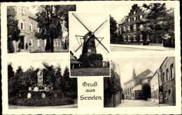 Delcampe - CPA Sevelen Issum Am Niederrhein, Teilansichten, Denkmal, Windmühle - Mulini A Vento