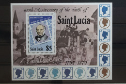 Delcampe - St. Lucia Block 18 Mit 471 Postfrisch #TE080 - St.Lucia (1979-...)