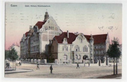 Delcampe - 39062827 - Essen Mit Staedt. Hoeherer Maedchenschule Gelaufen, Mit Marke Und Stempel Von 1909. Starker Stempeldurchdruc - Essen