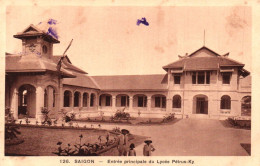Delcampe - Saïgon - Viêt Nam - Indochine - Entrée Principale Du Lycée Pétrus Ky - école - Vietnam